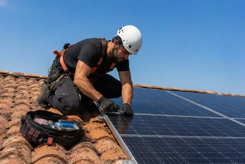 Maintenance et monitoring de panneaux solaires à Saint-Michel
