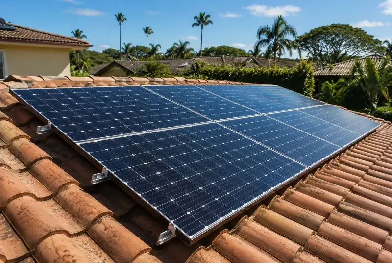 Installation de panneaux solaires à Saint-Michel